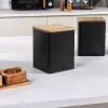 Canister set Salter BW12898EU7, 3-piece, black, airtight kitchen storage containers