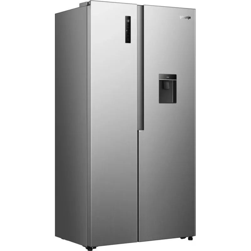 Gorenje HZF55082 NRS917E41XWD G400, Freestanding, American door, Grey, 2 door(s), Touch, LED