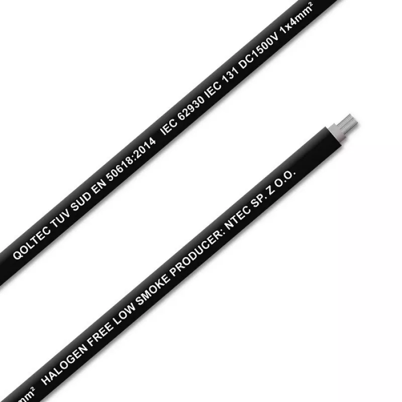 Solar cable QOLTEC 53851 4 mm² 100 m black