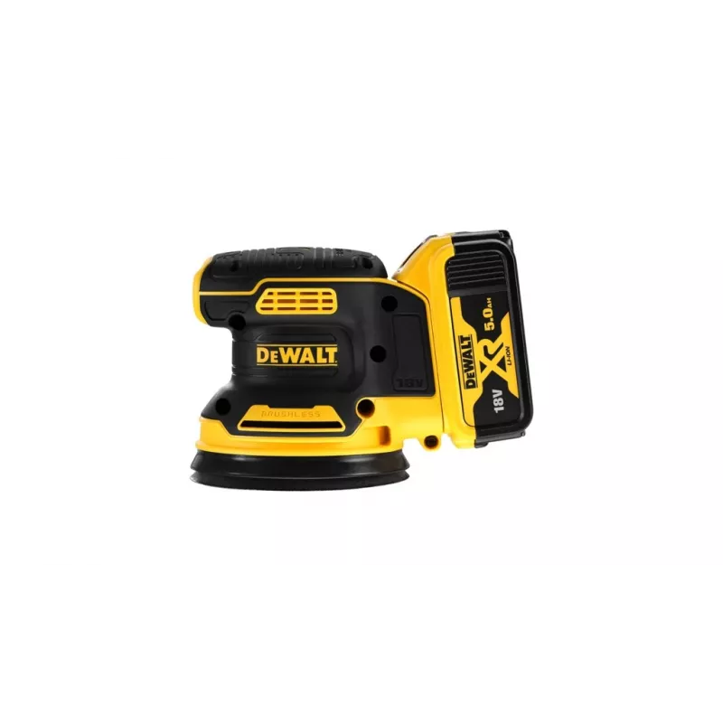 Disc sander DeWalt DCW210N brushless 18 V, 125 mm platter, 8 000–12 000 OPM, 930 g