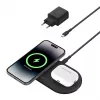 Belkin WIZ021VFBK - 2-in-1 wireless charging pad with Qi2 technology 15 W, black