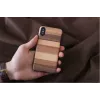 Smartphone case man and wood for iPhone X/XS — black protective cover