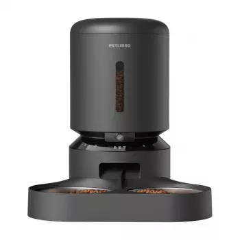 Petlibro Granary camera food dispenser with double bowl, 5L (black)