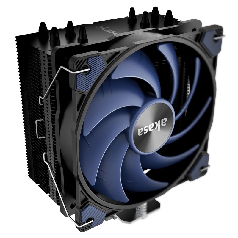 Air cooler Akasa Alucia H4 12 cm Black Blue Hydro Dynamic Bearing
