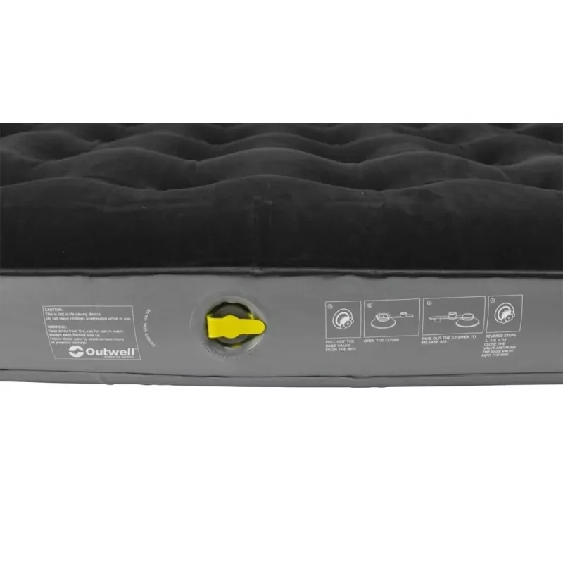 Inflatable Double Mattress Outwell Clasic Double — two-person air bed, black-gray