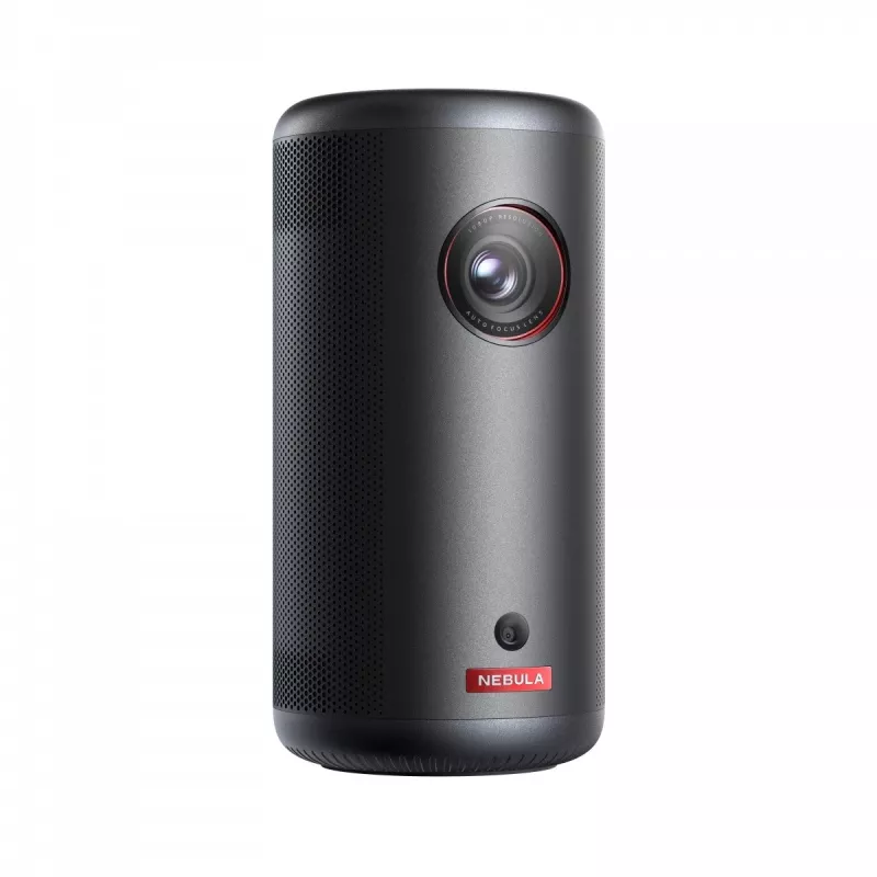 Portable standard-throw projector Anker Nebula Capsule 3 — DLP 1080p, 200 ANSI lumens, 16:9, red/black, AC or battery