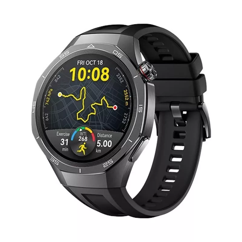 Smartwatch HUAWEI WATCH GT5 Pro 46mm — 1.43 inch AMOLED, GPS, 524 mAh, Titanium case, Black band