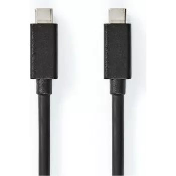 Nedis USB Cable | USB 3.2 Gen 2x2 | USB-C™ Plug - USB-C™ Plug | 100 W | 4K@60Hz | 20 Gbps | nickel-plated | 2.00 m | Round | PVC | Black | Box