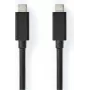 Nedis USB Cable | USB 3.2 Gen 2x2 | USB-C™ Plug - USB-C™ Plug | 100 W | 4K@60Hz | 20 Gbps | nickel-plated | 2.00 m | Round | PVC | Black | Box