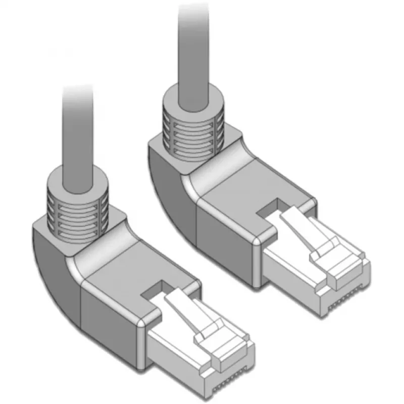 Networking cable DeLOCK 83513 RJ-45 Cat6a 0.5 m Grey
