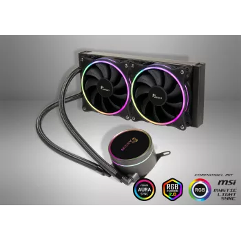 K Cooler Inter-Tech Liquid Cooling CPU Argus Iceman LC-240 RGB