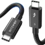 USB-C cable BlitzWolf BW-HDC8 240W 0.5 m — black, high-power USB-C to USB-C charging/data