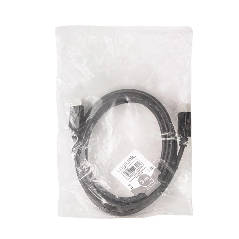 LogiLink DisplayPort cable 3 m Black CD0102