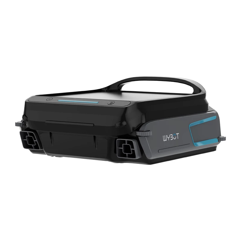 Wireless pool cleaning robot Wybot F1 — robotic cleaner, battery-powered, cordless operation