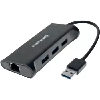 Dexlan docking hub 310723 — 3× SuperSpeed USB 3.0 ports, 1× Gigabit Ethernet (10/100/1000)