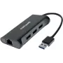 Dexlan docking hub 310723 — 3× SuperSpeed USB 3.0 ports, 1× Gigabit Ethernet (10/100/1000)