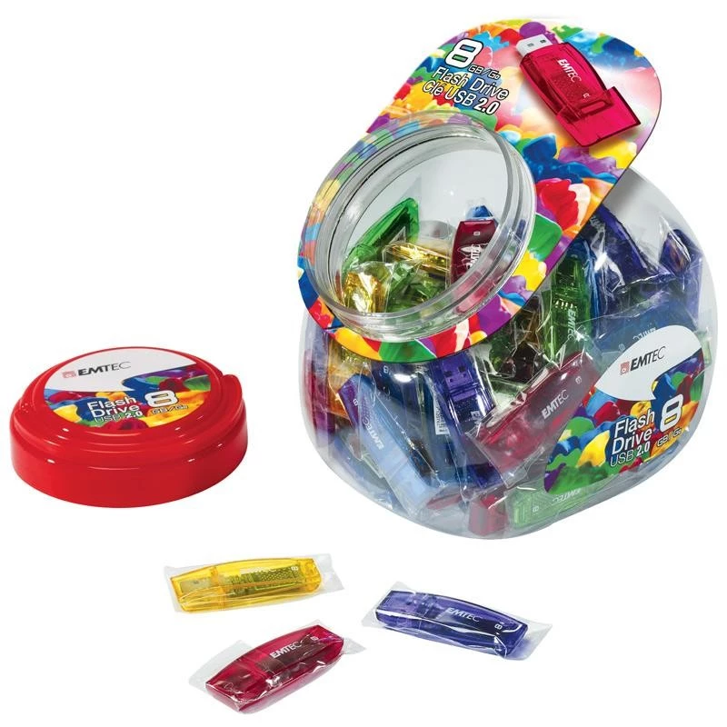 USB flash drive Emtec 32 GB USB Type-A C410 Color Mix Candy Jar
