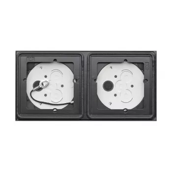 Surface mount box GIRA 5502910 for intercom systems, anthracite, 213×25.4×106.5 mm