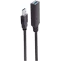 USB cable ShiverPeaks BS13-39095 20 m USB A Black 5 Mbit/s