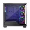 PC Case MODECOM Volcano Stellar 5F ATX Midi Tower, tempered glass, 5 preinstalled fans, USB‑C, supports microATX/ATX, max GPU 420mm, CPU cooler height 175mm
