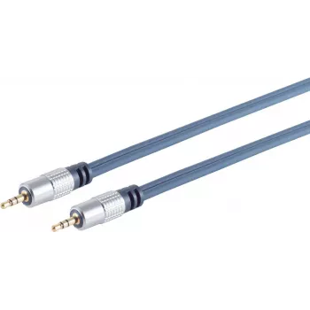 Audio cable ShiverPeaks 30812-5MHQ 3.5 mm stereo chrome plated, 5.0 m