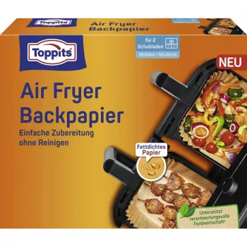 Toppits Baking Paper for Airfryer (12x20cm)