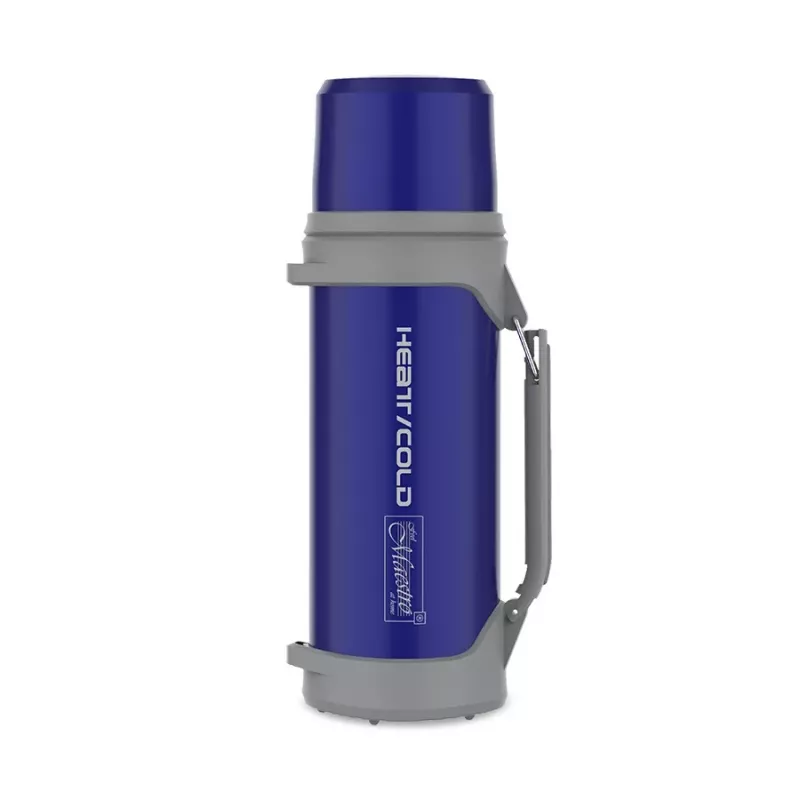 Vacuum Flask Maestro MR-1631 1.5 L Blue/Grey, 24 h heat retention, with lid, cup and handle