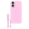Kickstand Case for iPhone 17 Apple Beats with MagSafe and Camera Control, Pebble Pink, PC & Microfibre