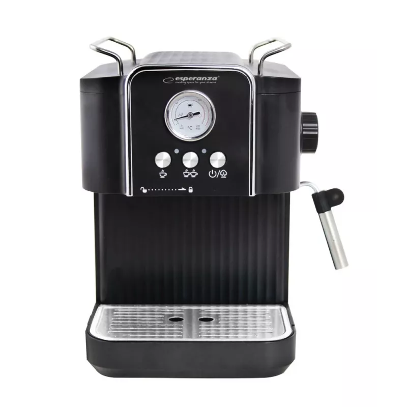 Espresso coffee machine ESPERANZA EKC010 — 1.8 L water tank, 850 W, 20 bar, built-in milk frother