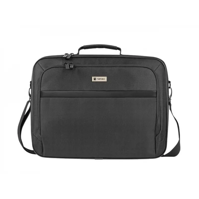 Briefcase NATEC Boxer Lite 39.6 cm (15.6 inch) – polyester, 2 compartments, shoulder strap, 410×305×65 mm, 750 g