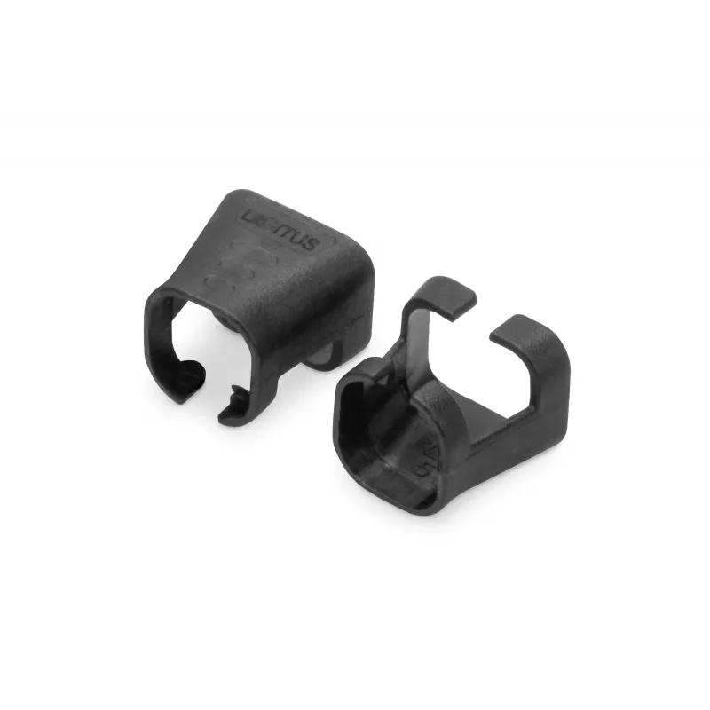 DIGITUS - Kabelclips mit Farbcodierung - für Patch-Kabel - Schwarz (Packung mit 100) (A-CC-BL)