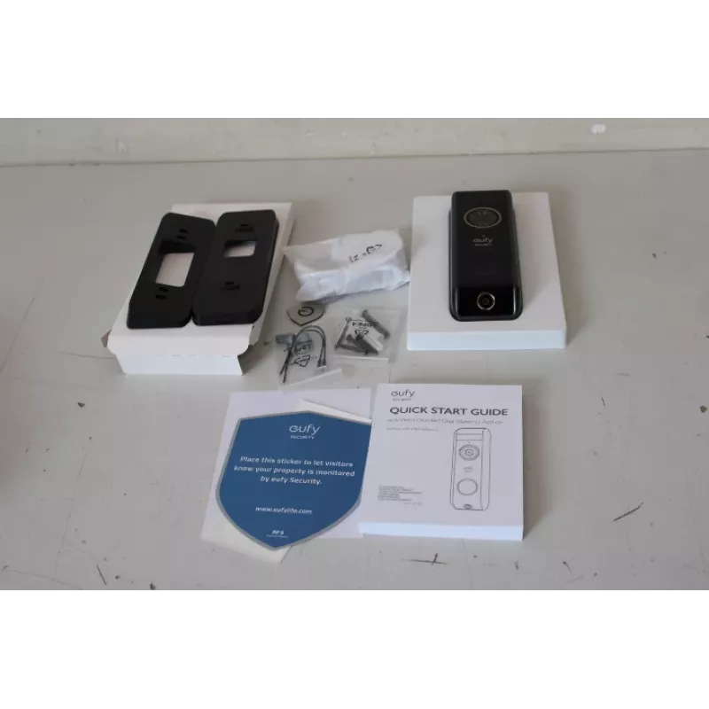 Video doorbell Eufy Doorbell 2 Pro — model T8213G11SO, Black, refurbished (scratched top)