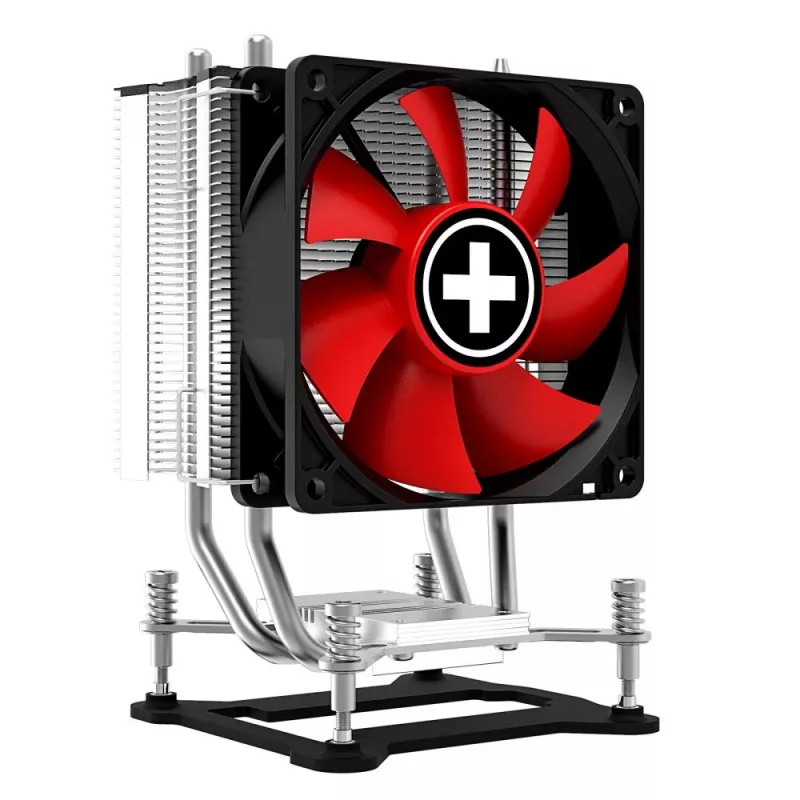 Xilence I402 Processor Cooler 9.2 cm Black, Red, Silver