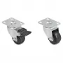 Castor wheels DeLOCK 66754 Black Silver Steel 5 cm Diameter