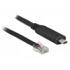 DeLock - Serial Adapter - USB-C - RS-232 x 1 - Black (63912)