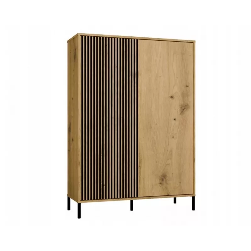KAMARO 2DD SLIM/GŁ OAK ARTISAN DISPLAY CABINET