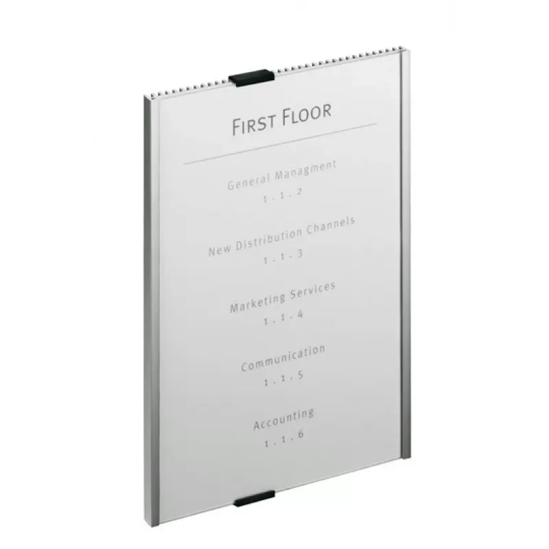 Durable Info Sign Acrylic Aluminium Silver 4806-23