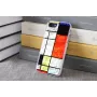 Protective case iKins for Apple iPhone 8 / 7 Mondrian White