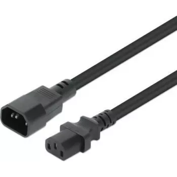 MANHATTAN 352673 Manhattan Power Extension Cable IEC320 C14 to C13 10A 1m Black