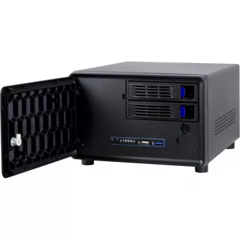 Inter-Tech SC-2100 - Small Form Factor (SFF) - PC - Black - Mini-ITX - Steel - Activity - Alarm - HDD - Network - Power (88887285)