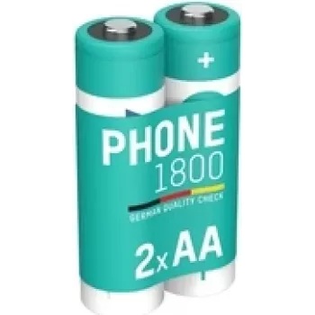 Ansmann ANS 1312-0038 - Dect NiMh Battery AA Mignon 1600 mAh 2-pack - Battery - Mignon (AA) (1312-0038)