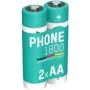 Ansmann ANS 1312-0038 - Dect NiMh Battery AA Mignon 1600 mAh 2-pack - Battery - Mignon (AA) (1312-0038)
