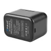 Charging case Puluz PU999B for Insta360 X4 — black, for camera batteries and memory cards