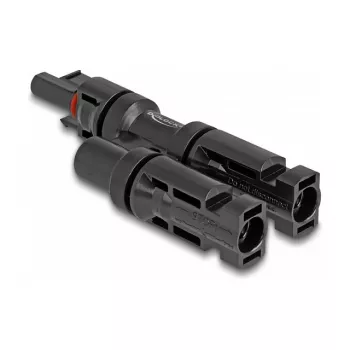 Solar panel connector DeLOCK DL4 1 female to 2 male black