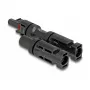 Solar panel connector DeLOCK DL4 1 female to 2 male black