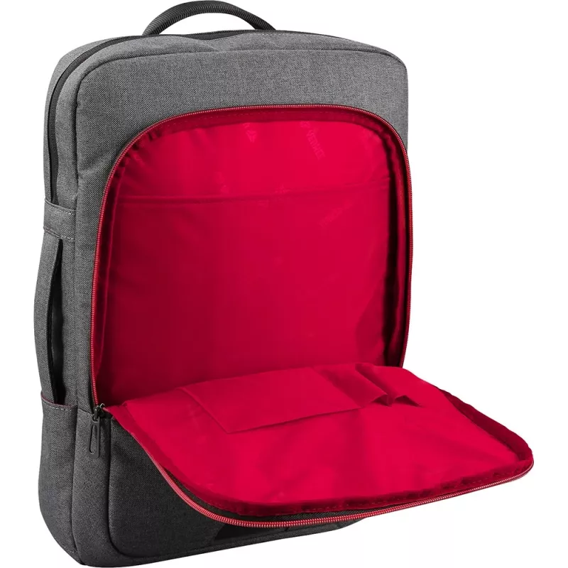 Backpack YENKEE YBB 1522GY — multifunctional laptop backpack for 15.6 inch | Nylon, 12 l, Grey/Red