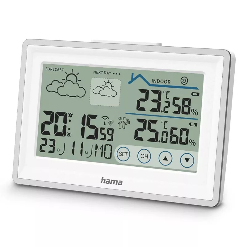 Hama 00222228 digital weather station White Battery