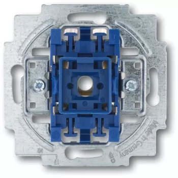 Single-pole switch module Busch-Jaeger 2020 US-206, 1P, 10 A, 250 V, blue metallic, 71×71×25 mm