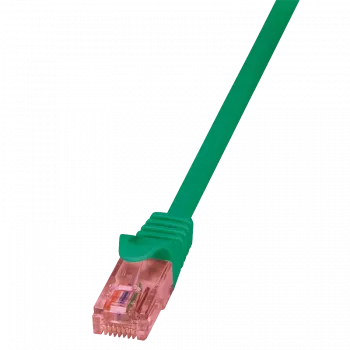 Networking cable LOGILINK 0.25 m Cat6 U/UTP with RJ-45 connectors, green