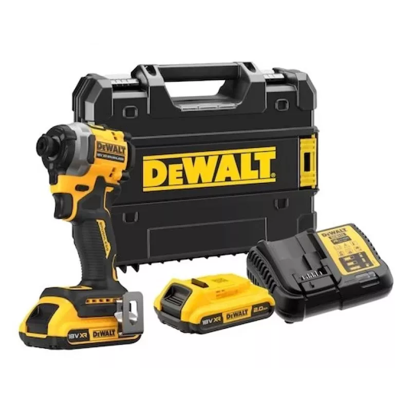 18v impact driver 3 gears; 208nm; trunk; 2x2ah